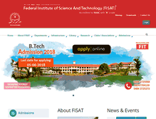 Tablet Screenshot of fisat.ac.in